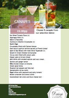 View/Download the Canapés Menu