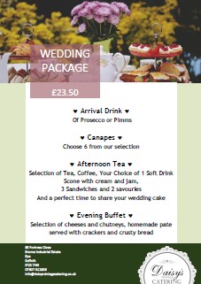 View/Download the Wedding Package Menu